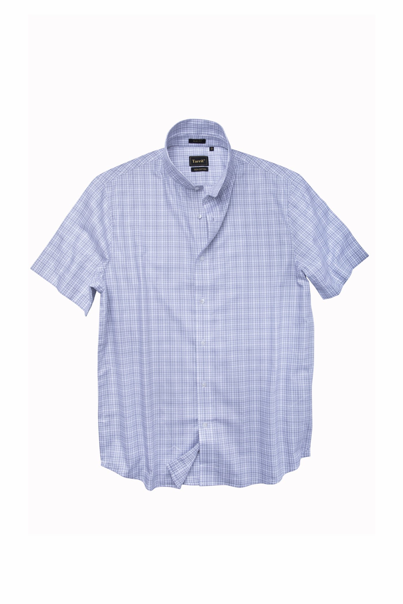 Blue Windowpane Check Shirt, front