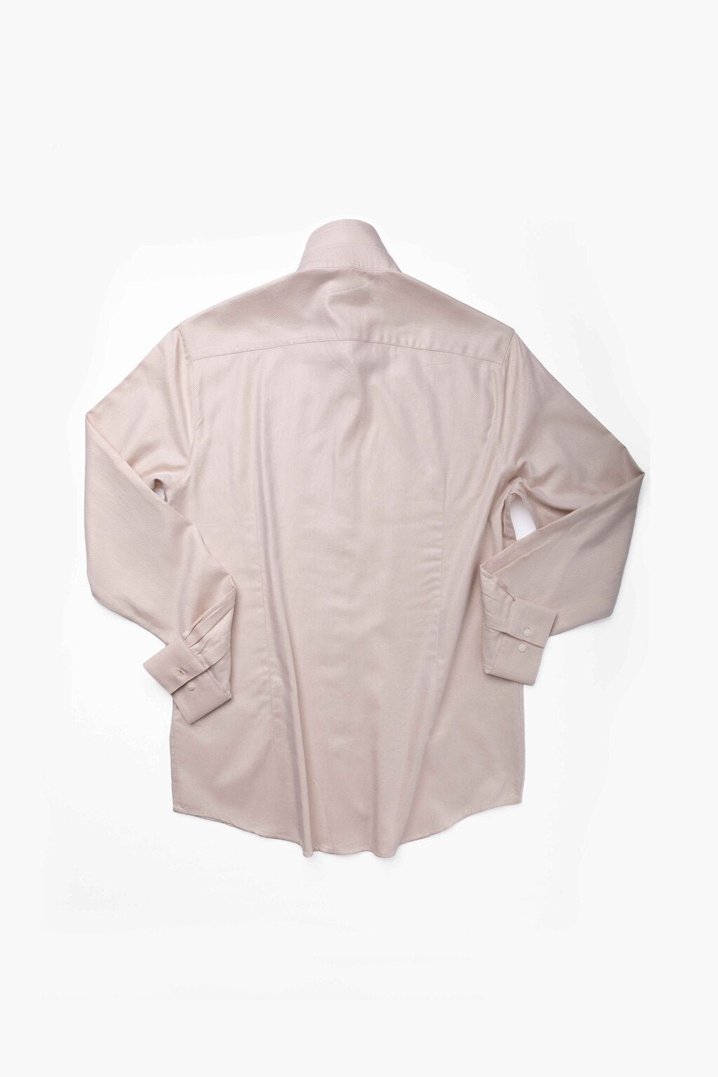 Cream Herringbone Shirt, front