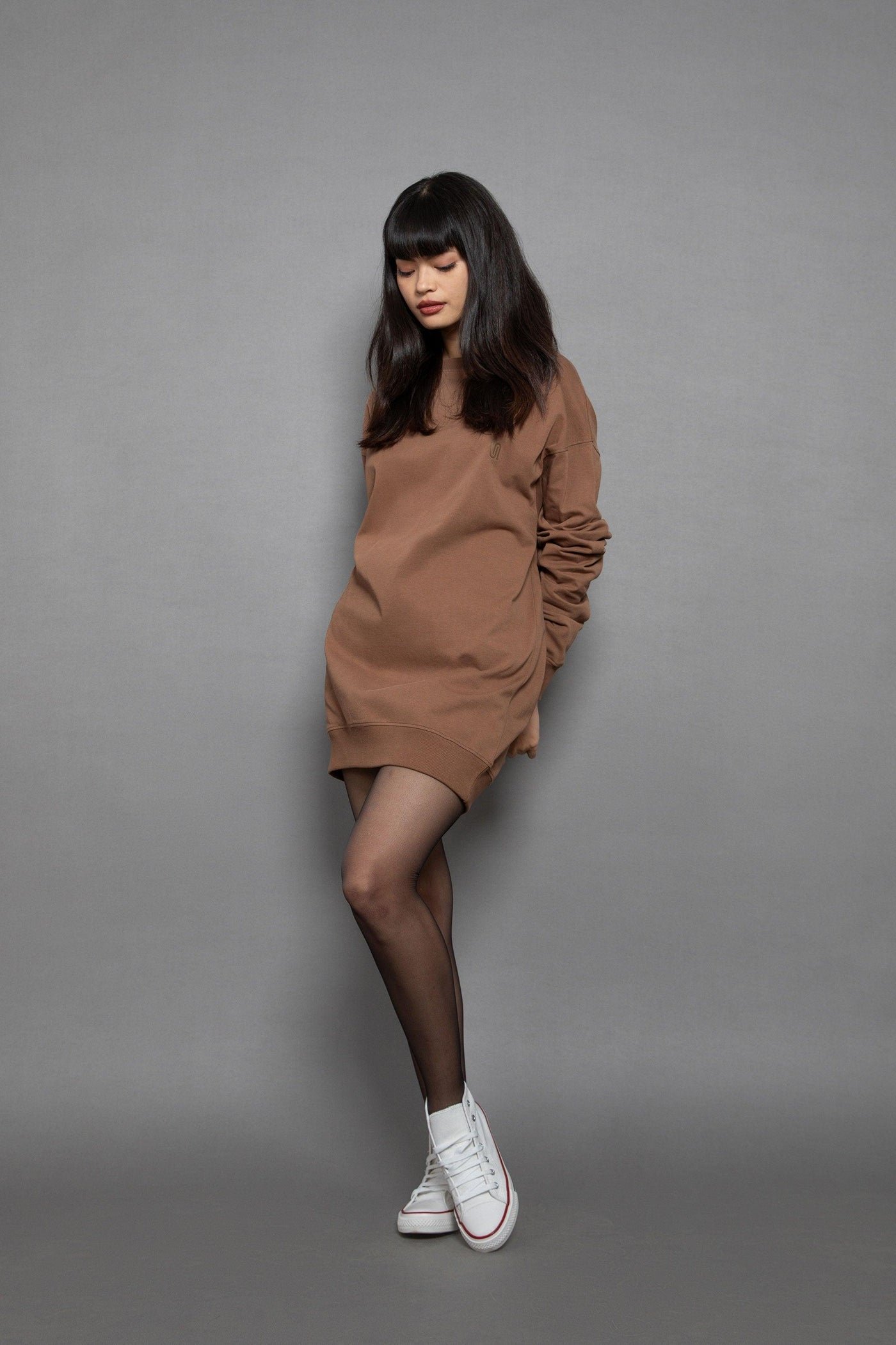 Oversized French Terry Sweatshirt, view 1